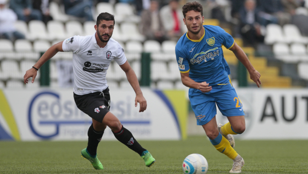 Alessandro Bellemo contro la Carrarese (Foto Ivan Benedetto)