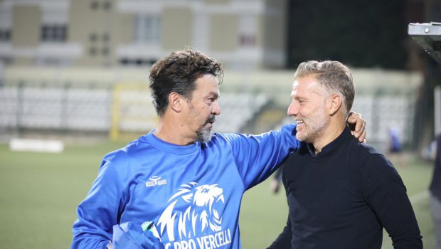 Giuseppe Scienza e Michele Marcolini (Foto F.C. Pro Vercelli 1892)