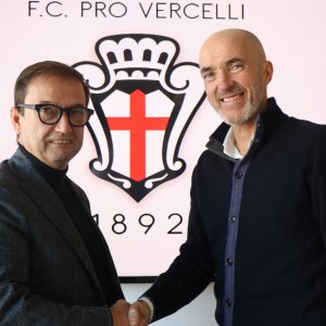 Paolo Pinciroli e Franco Lerda (Foto F.C. Pro Vercelli 1892)