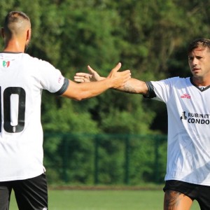 Comi e Gatto (Foto F.C. Pro Vercelli 1892)