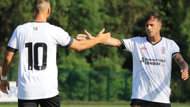 Comi e Gatto (Foto F.C. Pro Vercelli 1892)