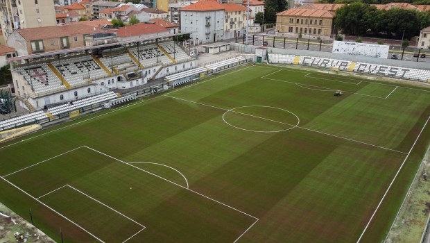 Il nuovo sintetico del "Silvio Piola" (Foto F.C. Pro Vercelli 1892)