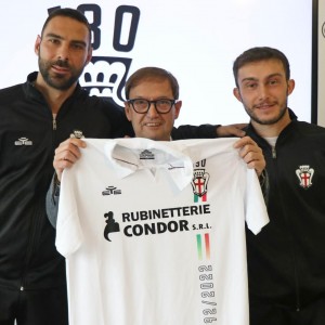 Comi, Pinciroli e Iezzi (Foto F.C. Pro Vercelli 1892)