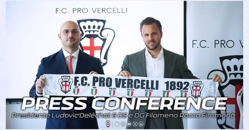 Fimmanò e Deléchat (Foto F.C. Pro Vercelli 1892)