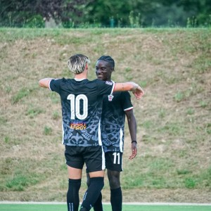 Mattia Rutigliano e Asane Sow (Foto F.C. Pro Vercelli 1892)