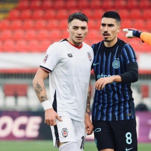 Mattia Rutigliano e Luca Fiordilino (Foto F.C. Pro Vercelli 1892)