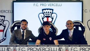 Deléchat, Giovanni Zacchera, Fimmanò (Foto F.C. Pro Vercelli 1892)