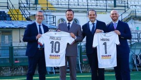 Paolucci, Deléchat, Marani, Fimmanò (Foto F.C. Pro Vercelli 1892)