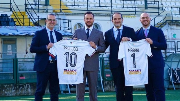 Paolucci, Deléchat, Marani, Fimmanò (Foto F.C. Pro Vercelli 1892)