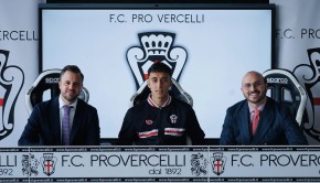 Deléchat, Burruano, Fimmanò (Foto F.C. Pro Vercelli 1892)